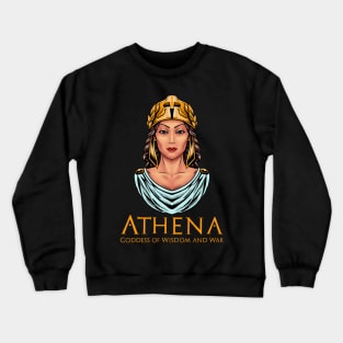 Athena - Goddess Of Wisdom & War - Ancient Greek Mythology Crewneck Sweatshirt